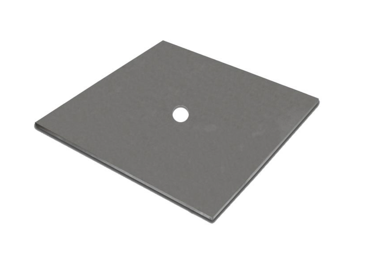 12 x 12 Inch Steel Wall Plate 1 In Center Hole