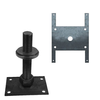 DIY 3 inch 11 Gauge Jack Post Adjuster with H Plate